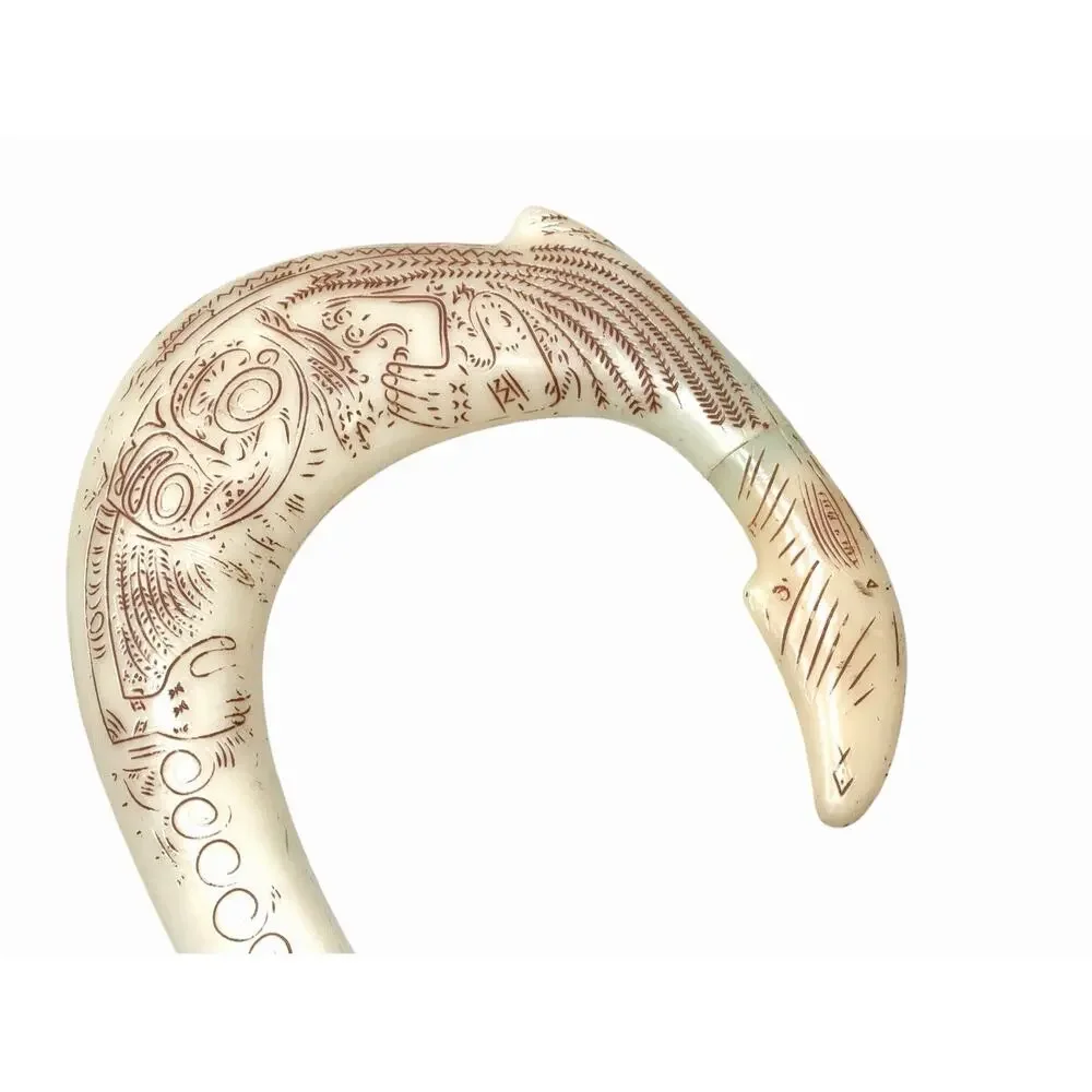 Disney Moana Maui Fish Hook Costume Accessory - Brown & White Tribal Staff